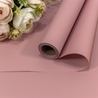 Плёнка 0,58*10м 255г матовая "Корейская" 65мкм Бледный пурпурно-розовый 1/30 Арт: 1638/3519