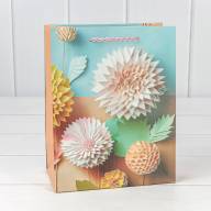 Пакет подарочный с блёстками "Цветы" (микс 261) 18*23*10 210г 1/20 1/360 Арт: 000261E - Пакет подарочный с блёстками "Цветы" (микс 261) 18*23*10 210г 1/20 1/360 Арт: 000261E