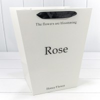 Пакет подарочный "Rose" Белый 30*34*20 210г 1/10 1/100 Арт: 000182/07