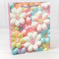 Пакет подарочный с блёстками "Цветы" (микс 262) 26*32*10 210г 1/20 1/240 Арт: 000262C - Пакет подарочный с блёстками "Цветы" (микс 262) 26*32*10 210г 1/20 1/240 Арт: 000262C