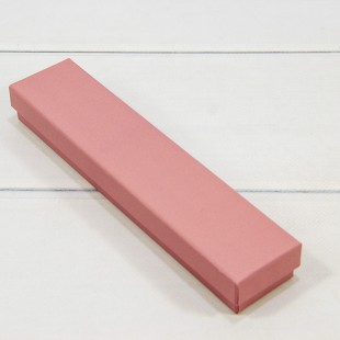 Коробка Прямоугольная 21*4,5*2,7 Крафт Пудрово-розовый 1/12 1/240 Арт: 622205/11