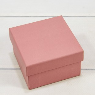 Коробка Квадратная 9*9*5,5 Крафт Пудрово-розовый 1/6 1/120 Арт: 62298/11