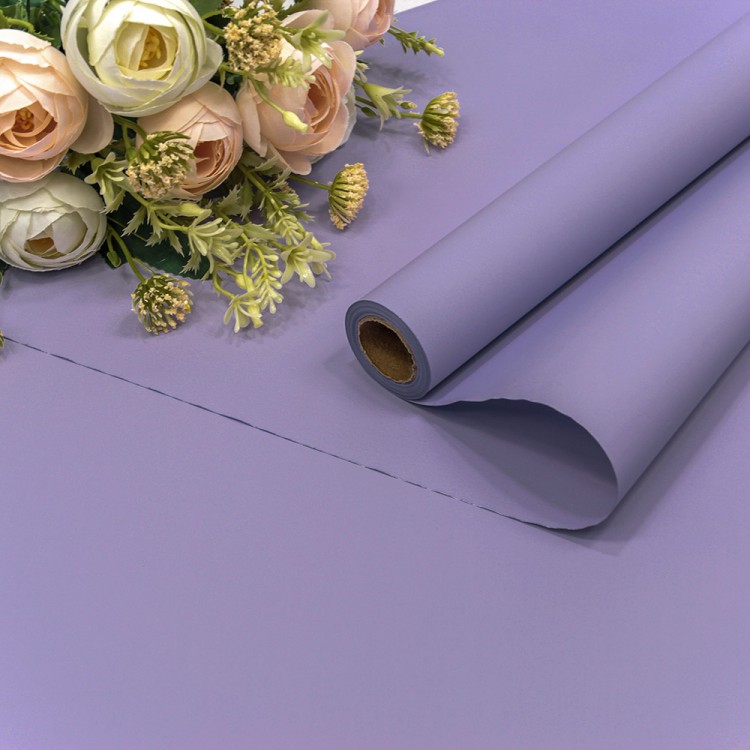 Плёнка 0,58*10м 255г матовая "Корейская" 65мкм Светло-фиолетовый 1/30 Арт: 1638/2092