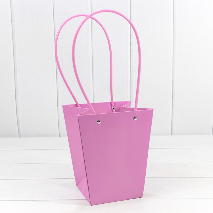 Пакет подарочный "Ваза для цветов" 20*17*12 Тёмно-сиреневый 1/10 1/120 Арт: 000170E/2066