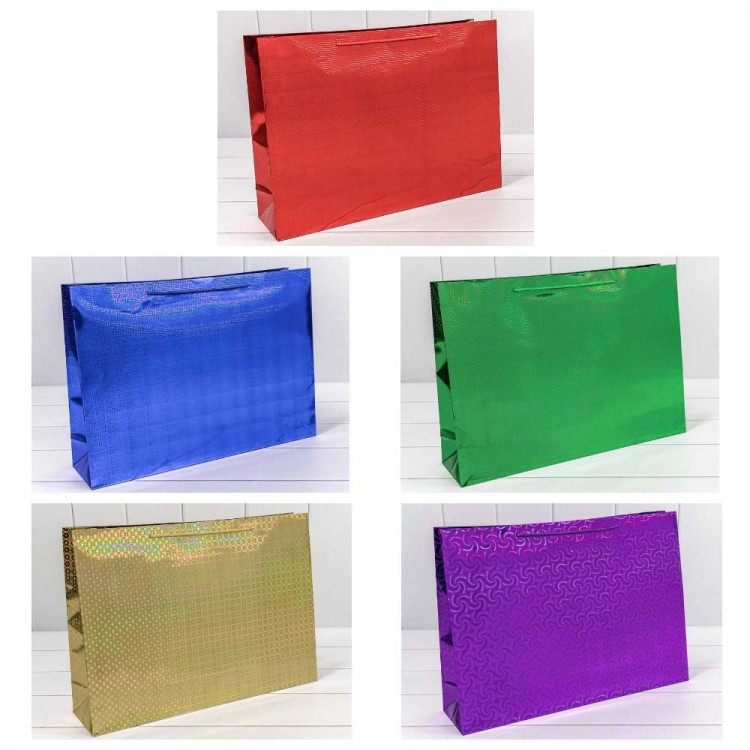 Пакет подарочный голография (микс) 45*32*11 1/20 1/240 Арт: 000LAA