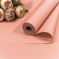 Плёнка 58см 800г матовая "Корейская" 65мкм Персиковый-2337 1/12 Арт: 1838/2337