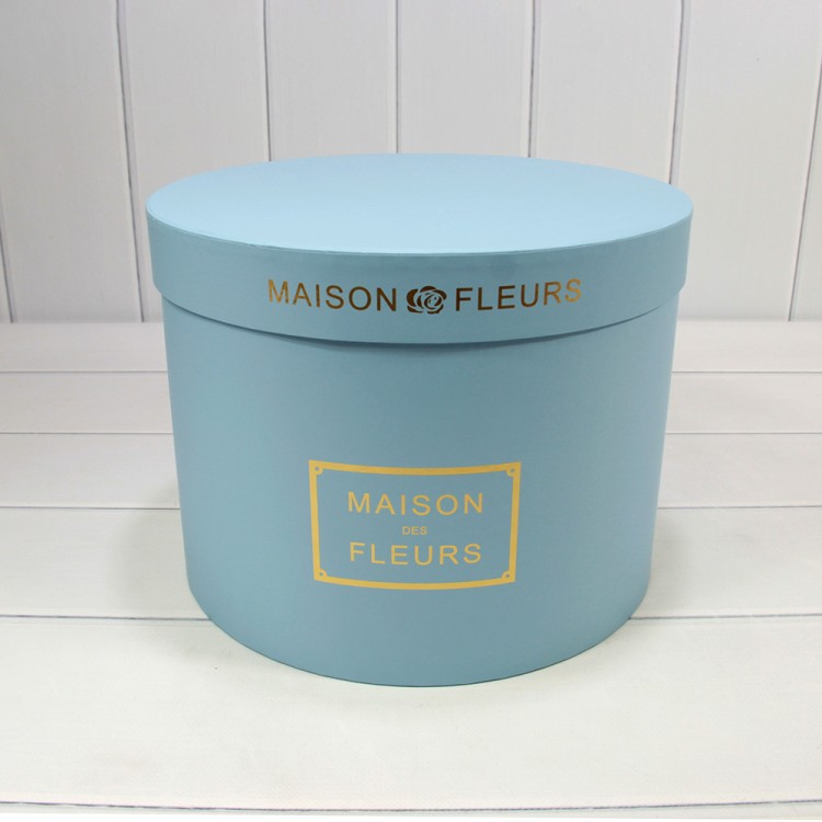 Коробки Круглые Набор 1/5 32*24,5 "Maison des Fleurs" Голубой 1/4 Арт: 7215006/1394