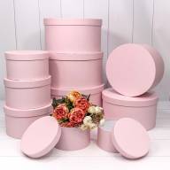 Коробки Круглые Набор 1/10 35*17,3 Светло-розовый 1/4 Арт: 721813/1534 - Коробки Круглые Набор 1/10 35*17,3 Светло-розовый 1/4 Арт: 721813/1534