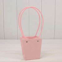 Пакет подарочный "Ваза для цветов" 13*10*13 Розовый 1/10 1/250 Арт: 000586F/3