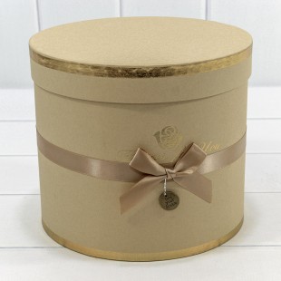 Коробки Цилиндр Набор 1/5 22,5*19,5 "Flowers for you" Крафт 1/8 Арт: 7215009/1954
