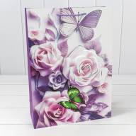 Пакет подарочный с 3D аппликацией "Розы и бабочки" (микс 250) 30*41,5*12 210г 1/20 1/80 Арт: 000250A - Пакет подарочный с 3D аппликацией "Розы и бабочки" (микс 250) 30*41,5*12 210г 1/20 1/80 Арт: 000250A